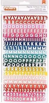 AMERICAN CRAFTS FOAM LETTER STICKERS HAPPY LIFE;$5.00