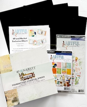 49TH AND MARKET ARTFUL MOMENTS ALBUM KIT:$65.00