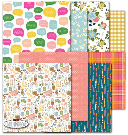 MARCH 2022 PATTERNED PAPER KIT; $9.50