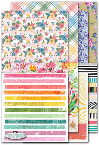 JUNE 2023 PATTERNED PAPER KIT;$9.50