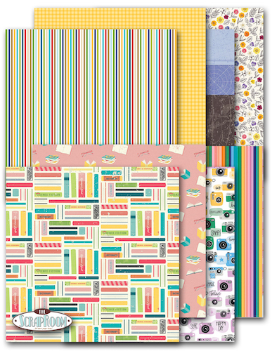 SEPTEMBER 2023 PATTERNED PAPER KIT; $9.50