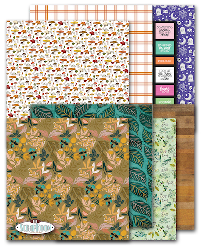 OCTOBER 2023 PATTERNED PAPER KIT: $9.50