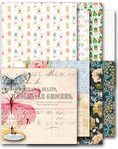 MARCH 2024 PATTERNED PAPER KIT;$9.50