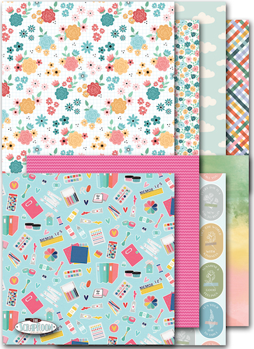 APRIL 2024 PATTERNED PAPER KIT: $9.50