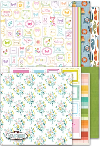 JUNE 2024 PATTERNED PAPER KIT:$9.50