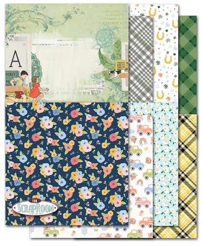 MARCH 2025 PATTERNED PAPER KIT  - $8.50