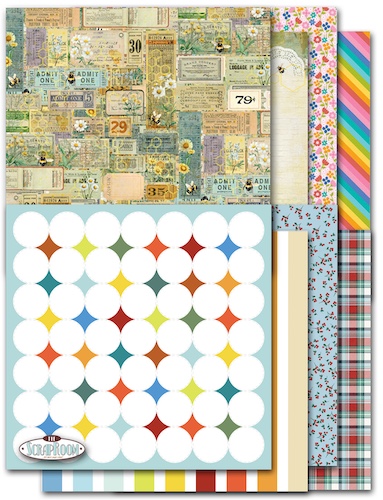 NOVEMBER 2025 PATTERNED PAPER KIT  - $8.50