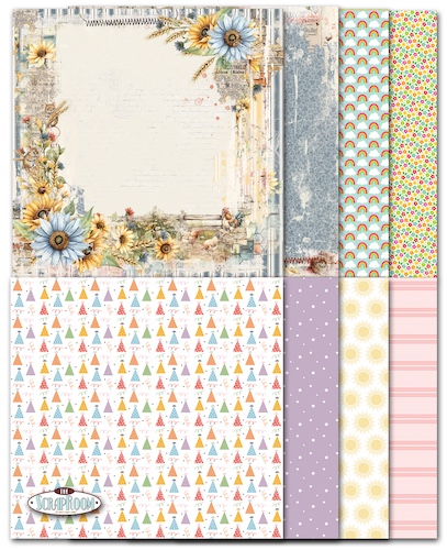 MARCH 2026 PATTERNED PAPER KIT:$10.50