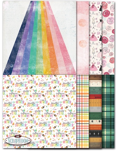 This month's Patterned Paper Club