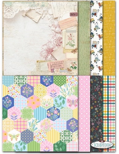 JUNE 2026 PATTERNED PAPER KIT:$10.50