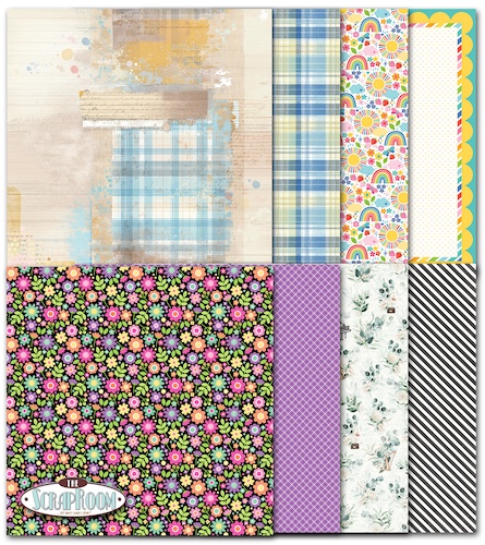 AUGUST 2026 PATTERNED PAPER KIT:$10.50